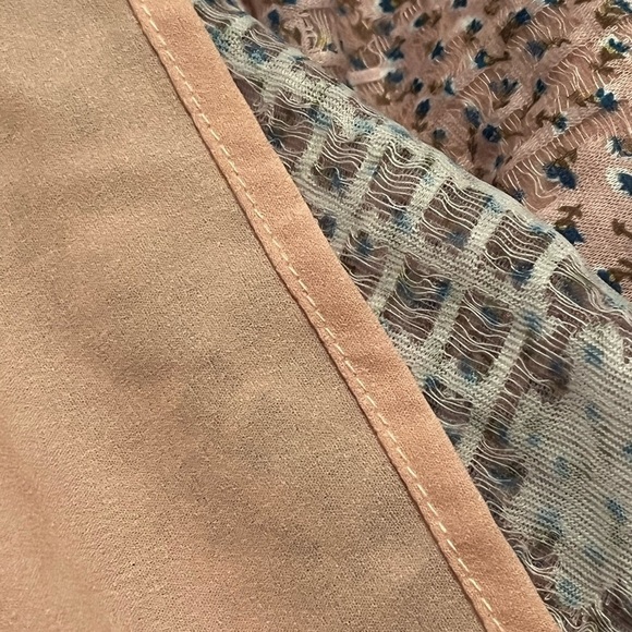 FREE THE ROSE Women's Sz M Floral Waist Smocked Midi Dress - Picture 12 of 13